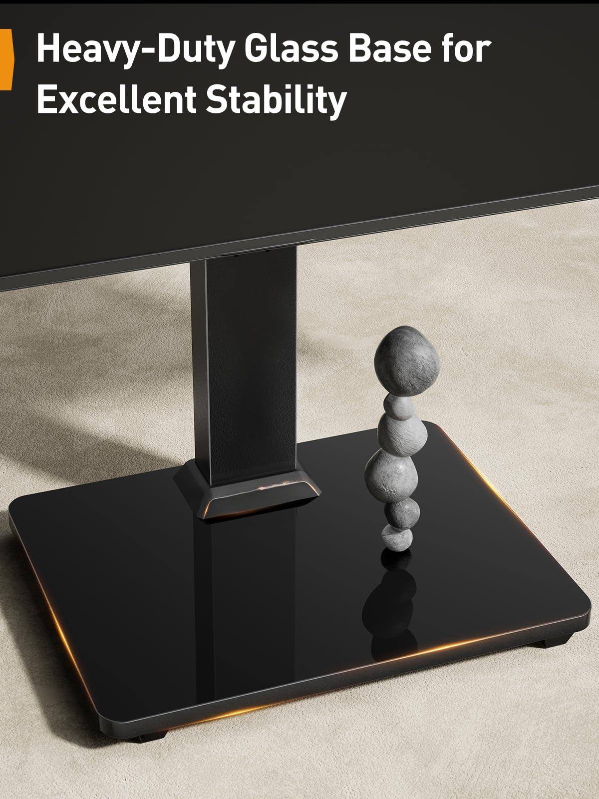 Heavy-Duty Glass Base for Excellent Stability