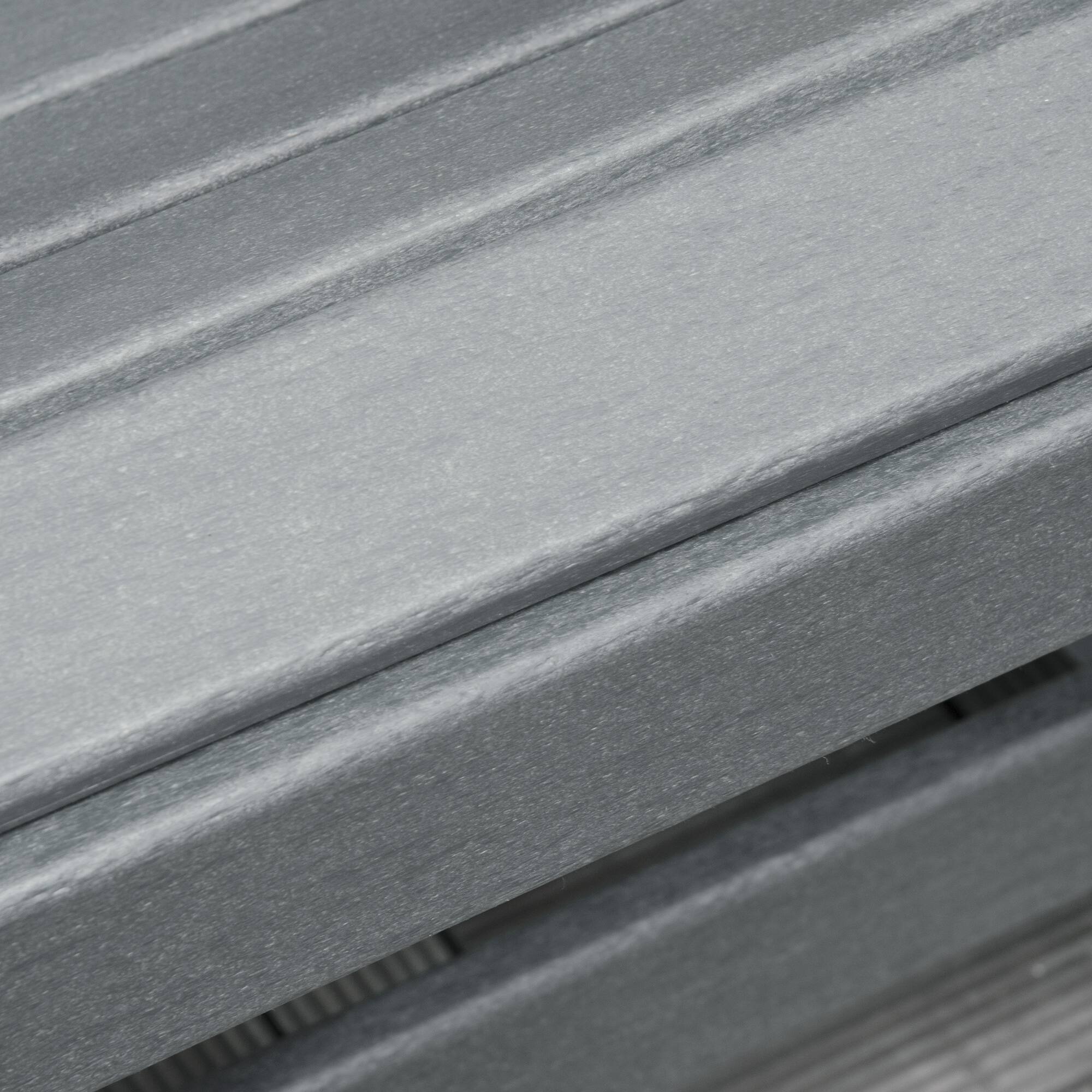 Alt View 5. Outsunny - Adirondack Rocking Chair, All Weather HDPE Porch Rocker, Rocking Fire Pit Chair for Patio, Garden, Lawn, Light Gray - Light Grey.