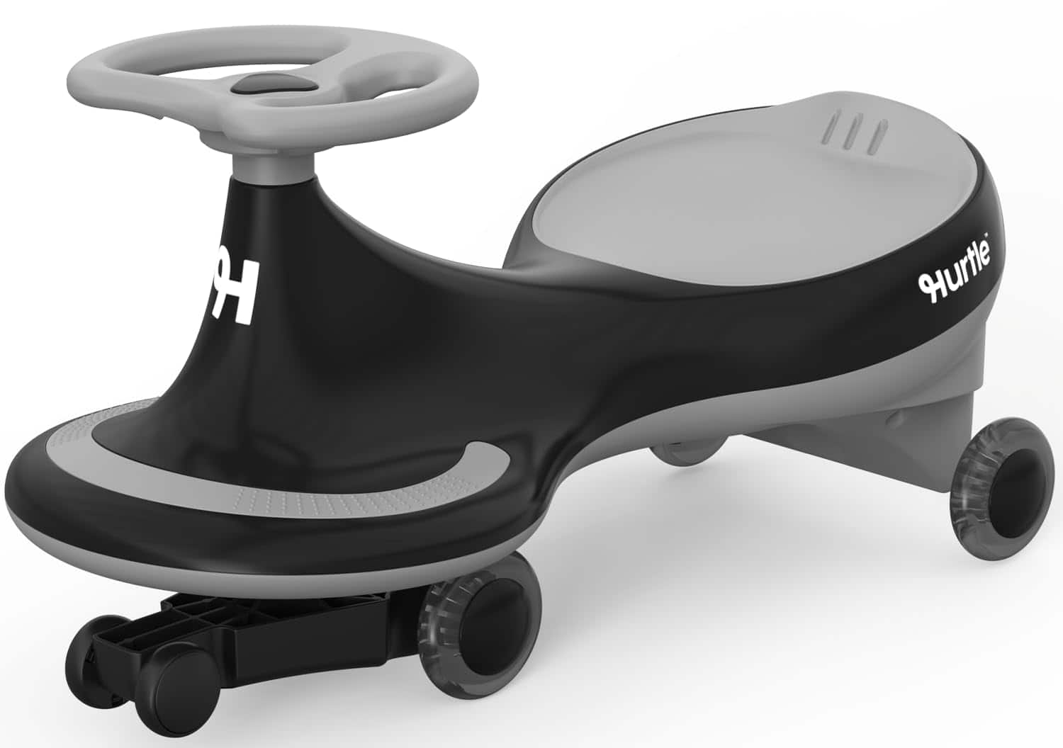 Hurtle - HUSWC27BK Swing Ride On Car, No Pedals, Batteries, or Gears, Safe Toy for Kids, Black