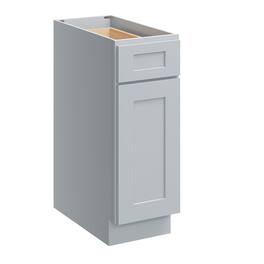 Boyel Living - 12 Inch Base Cabinet with Full Overlay Doors and Soft-Close Hardware - Dove Grey