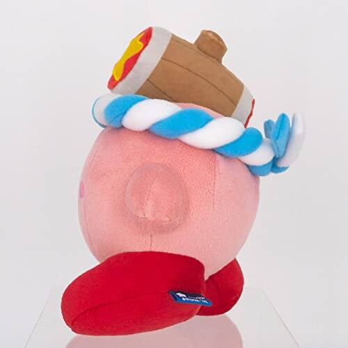 Alt View 2. Nintendo - Sanei Boeki KP62 Kirby All Star Collection Hammer By Plush Toy, Size S, Height 5.9 inches (15 cm).