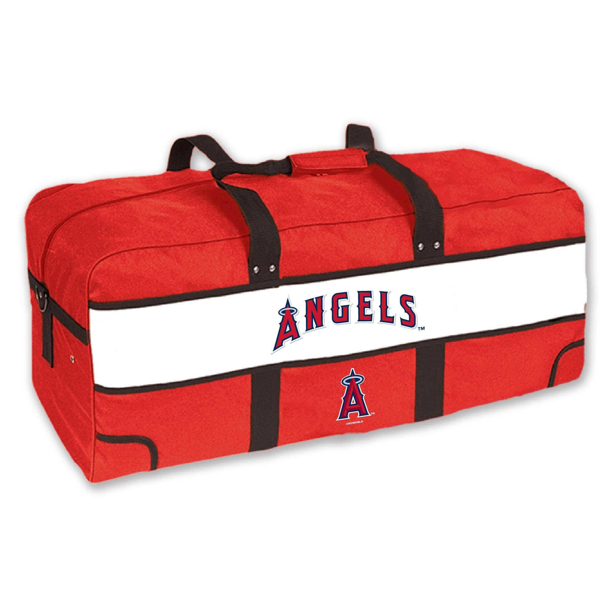 Front. Jardine - Los Angeles Angels Mega-Pak Duffel Bag - Red.