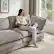 Alt View 2. KERDOM - 63" Cloud Sofa Chenille Loveseat Couch, Small Sectional 2-Seater Sofa for Apt Living Room, 300lbs Capacity per Seat - Grey.
