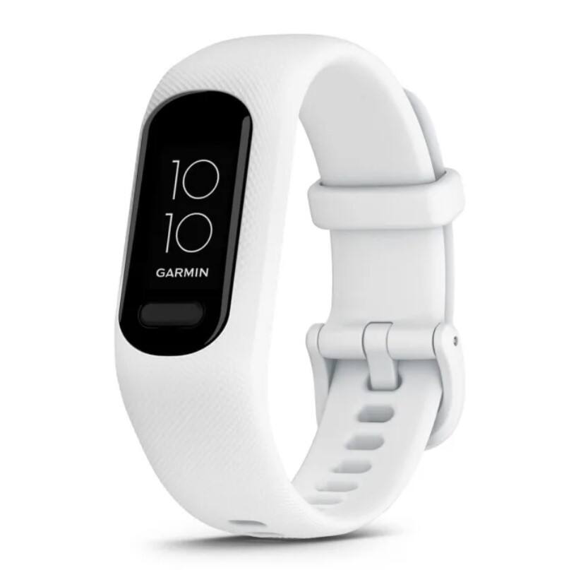 Alt View 1. Garmin - Garmin vívosmart 5, Fitness Tracker, White, Microfiber Cleaning Cloth - White.