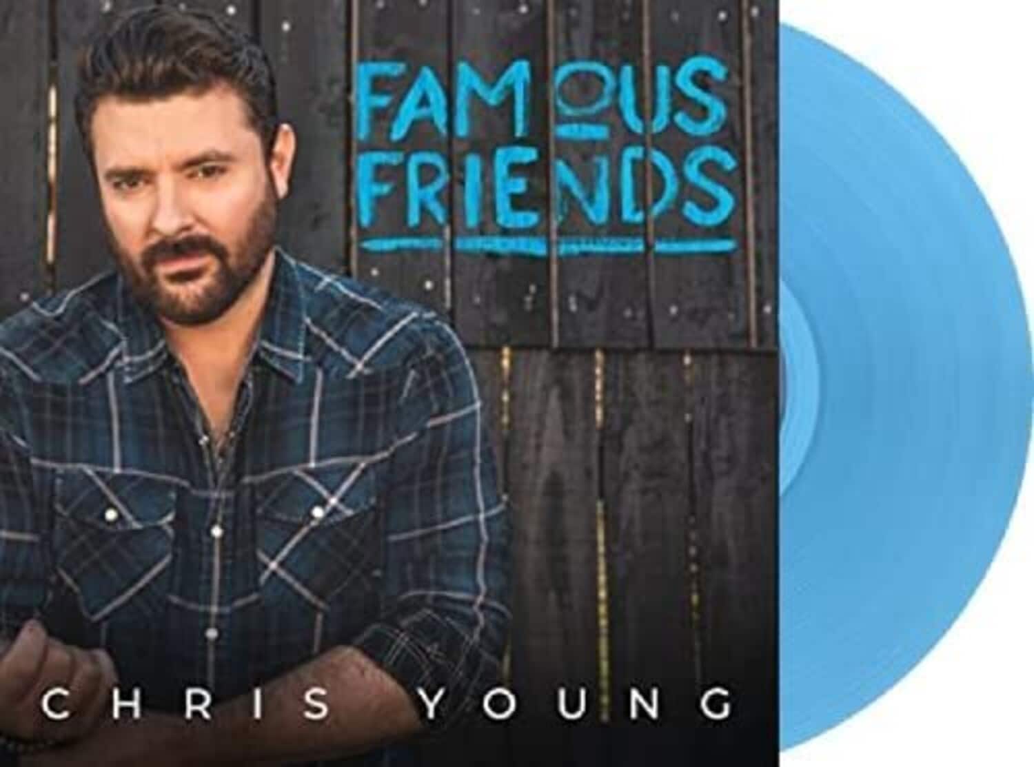 Chris Young - Famous Friends (Aqua Vinyl)  - VINYL LP