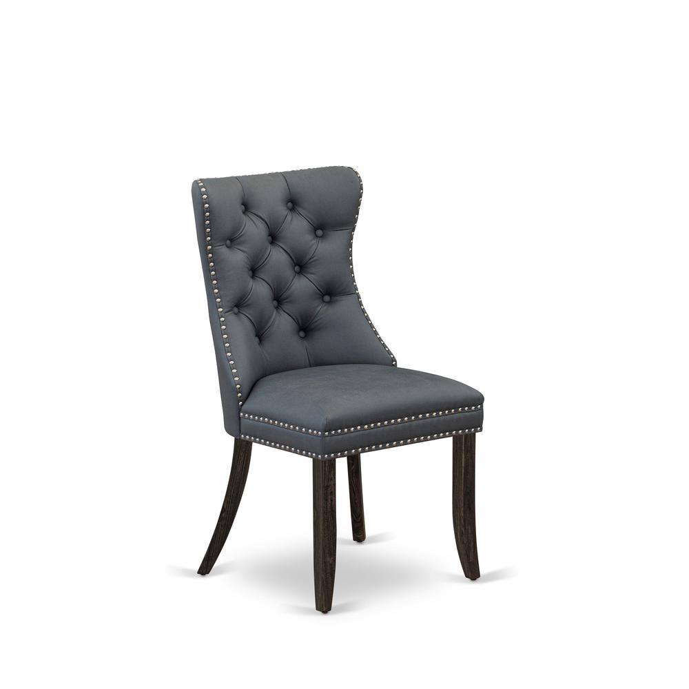 Left. East West Furniture - Parson Dining Chairs - Brown.