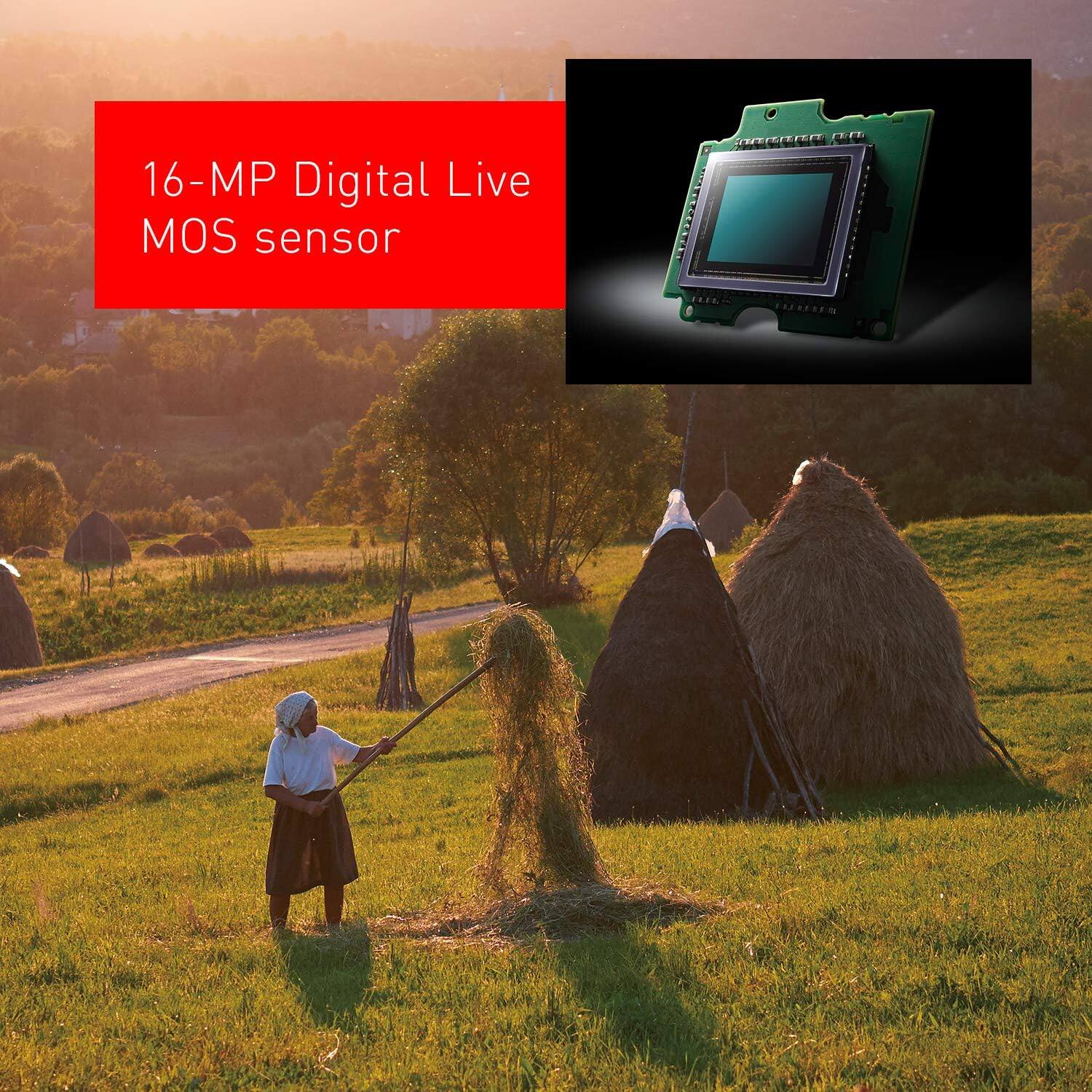 16-MP Digital Live MOS sensor