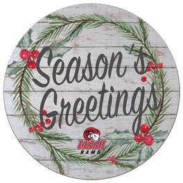 Jardine - Winston-Salem State Rams 20'' x 20'' Season's Greetings Circle - White