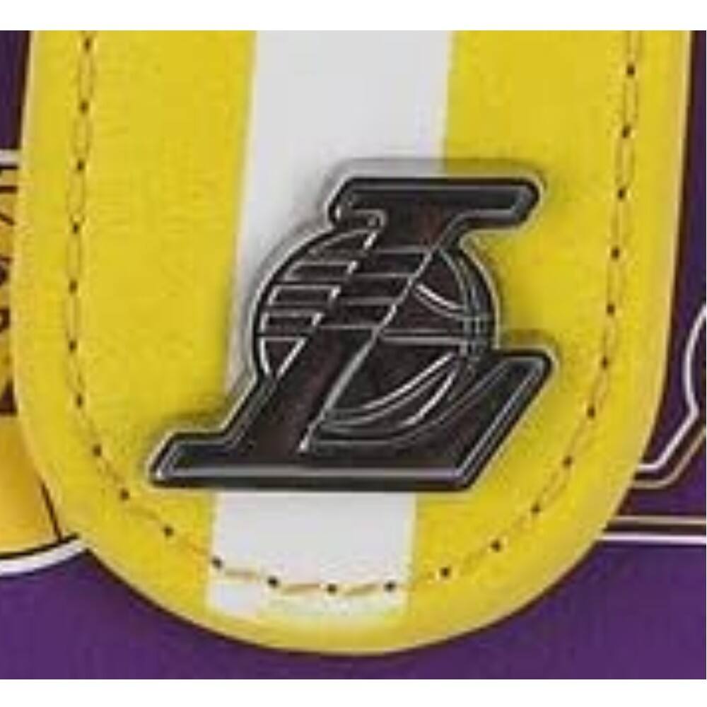 Alt View 3. LoungeFly - Loungefly NBA: Los Angeles Lakers Logo Snap Wallet, Purple & Yellow - Assorted Pre-Pack.