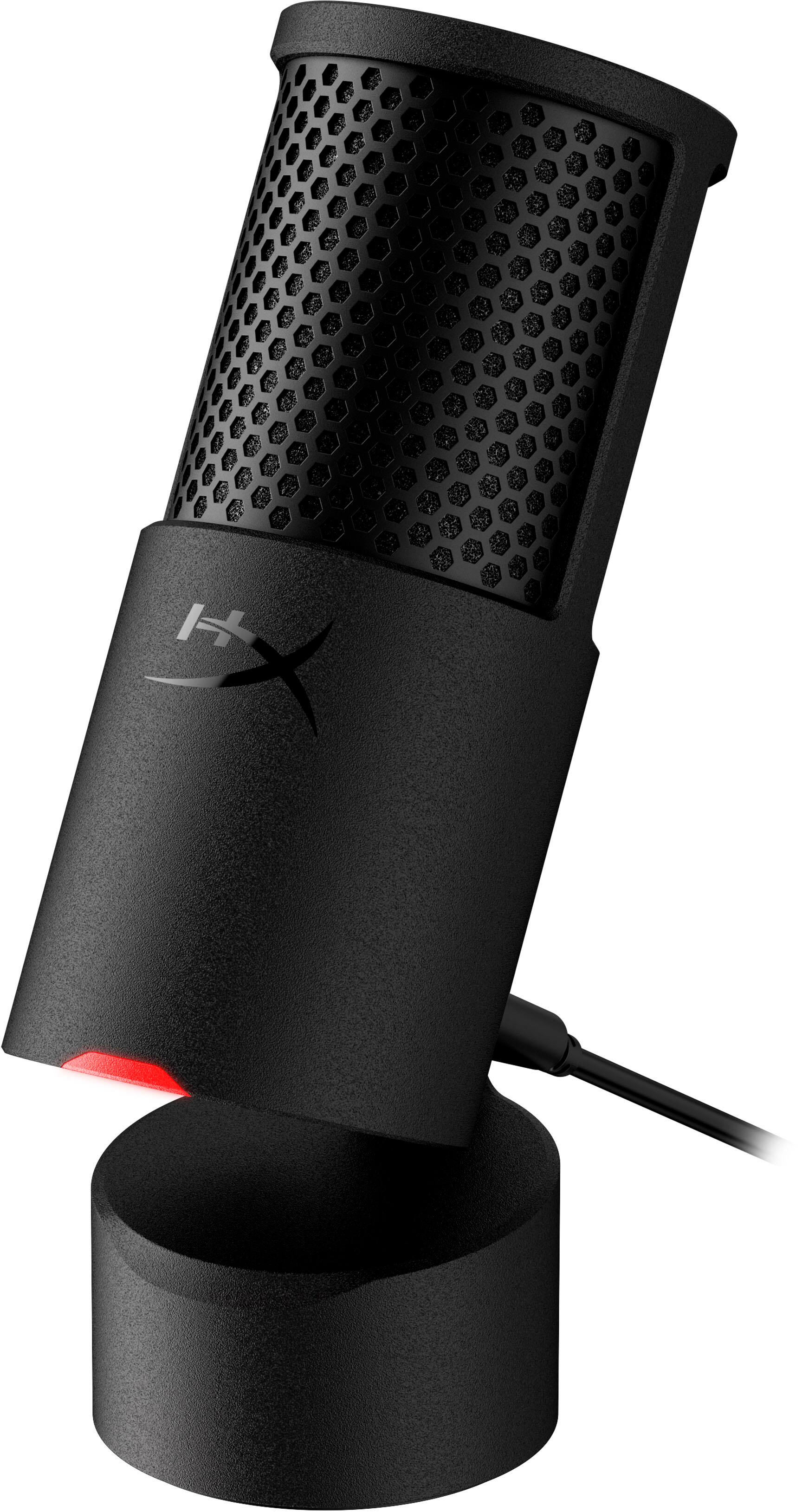 Alt View 9. HyperX - SoloCast 2 Wired Cardioid USB-C Condenser Gaming Microphone - Black.