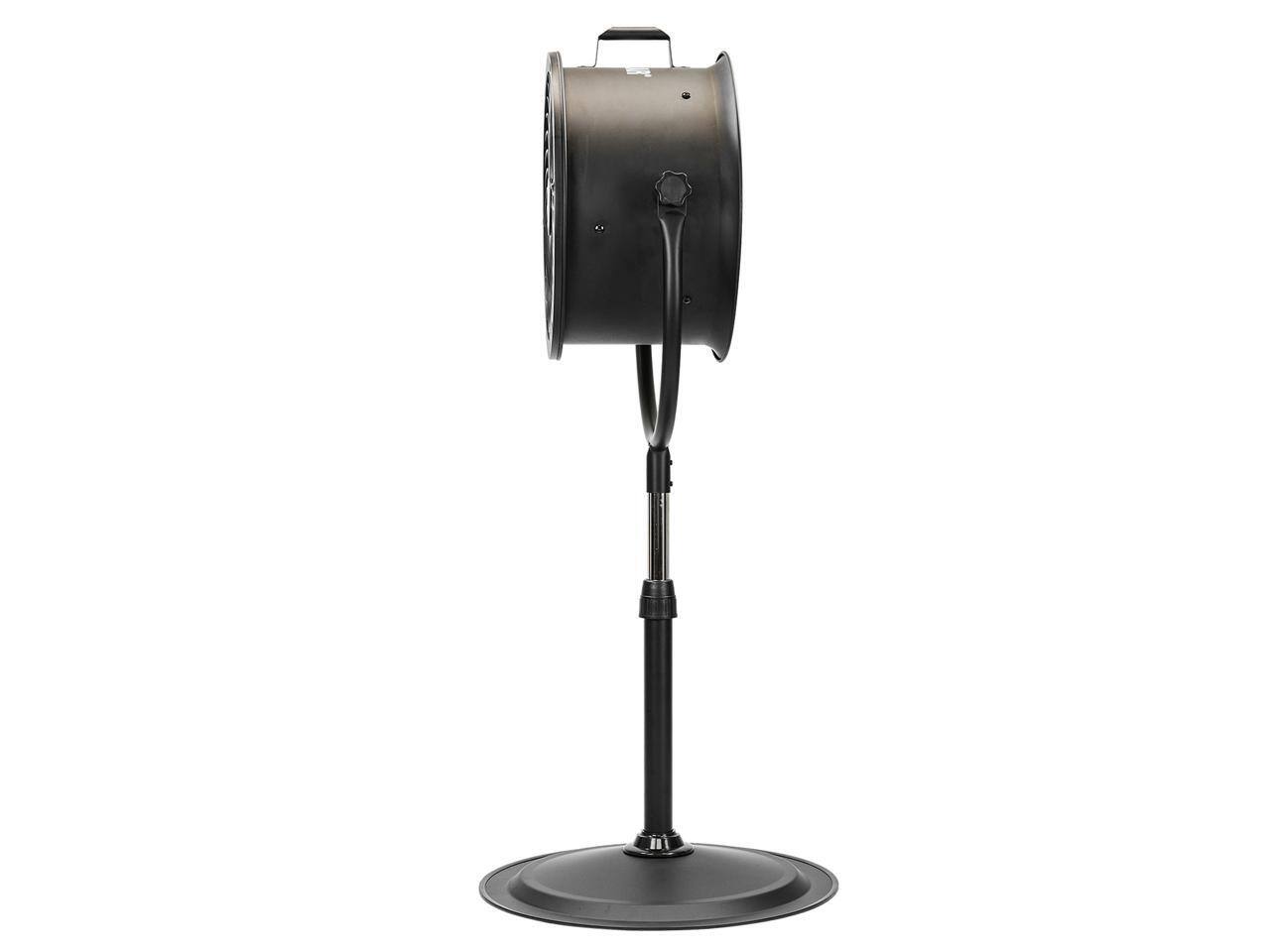 Alt View 4. Caterpillar - Caterpillar CF-HVPD-14AC-BK 14" Blade High-Velocity Pedestal Drum Fan.