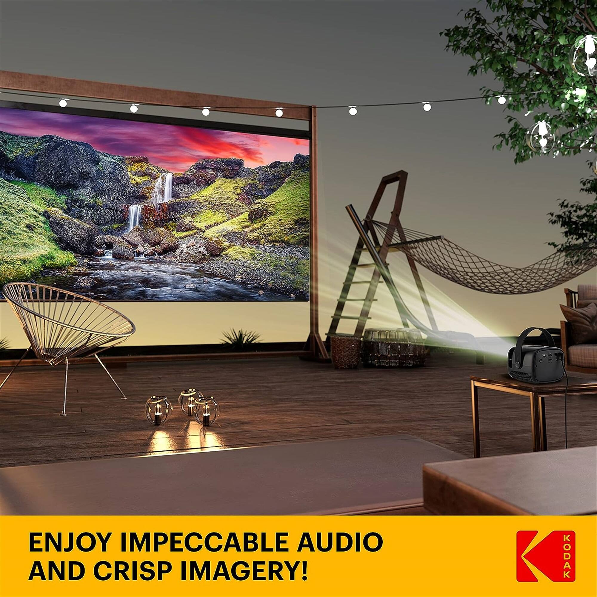 ENJOY IMPECCABLE AUDIO AND CRISP IMAGERY! KODAK