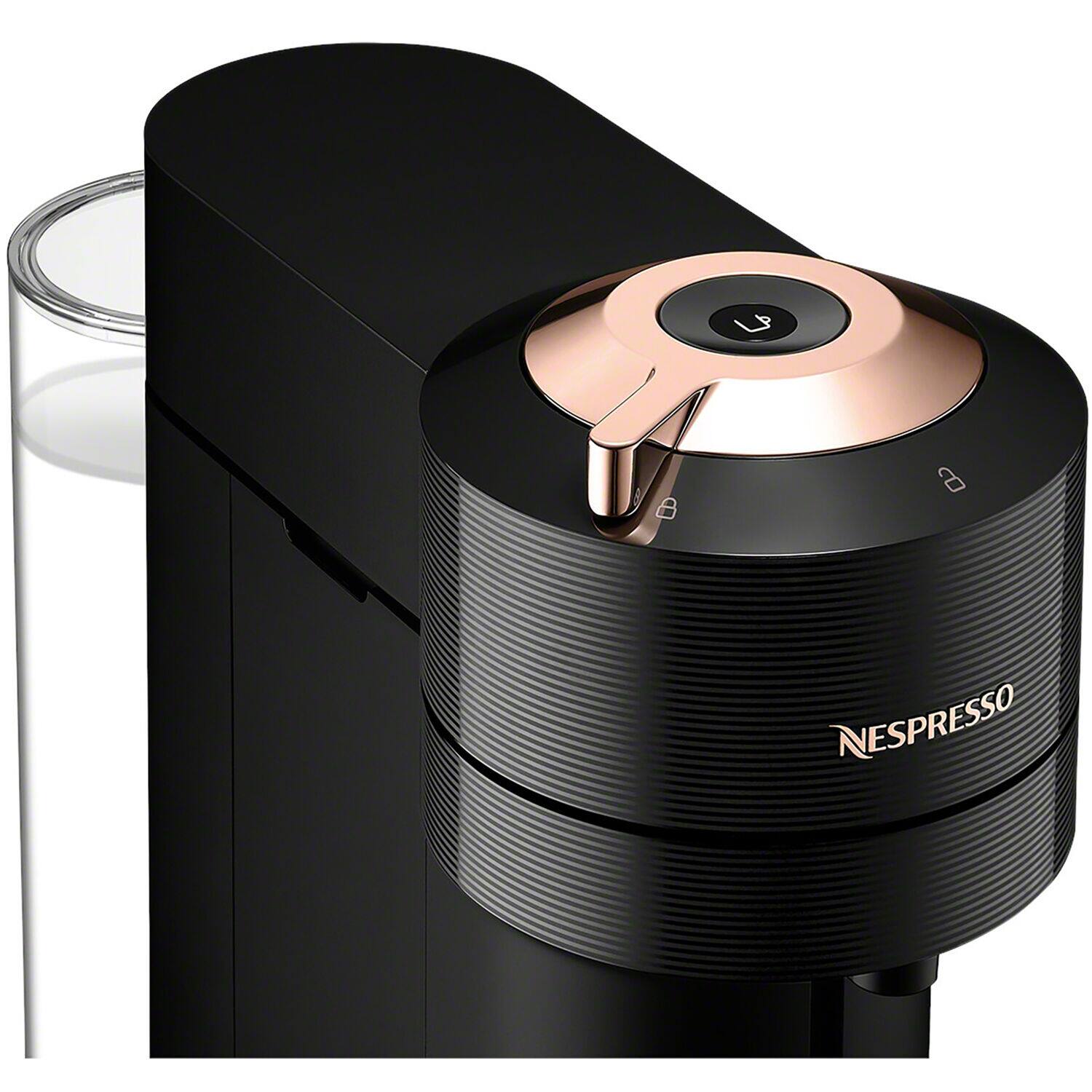 Alt View 12. Nespresso - Vertuo Next Premium Coffee and Espresso Maker in Black Rose Gold - Black Rose Gold.