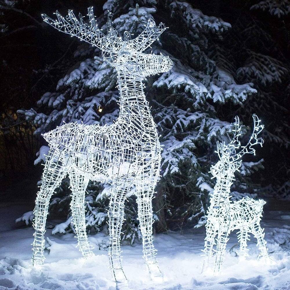 Alt View 2. Schertz - 8 Lighting Modes Plug in Waterproof Extra Long Fairy Lights - White.