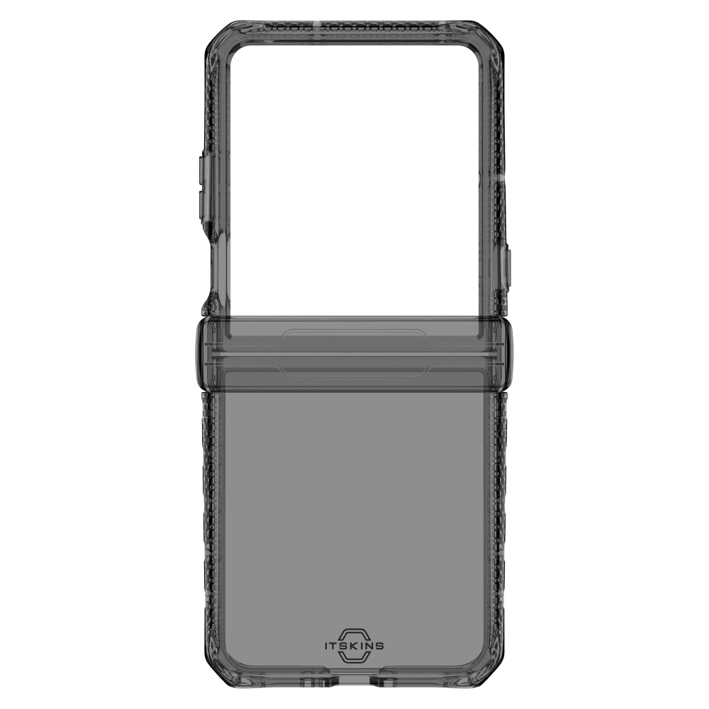 Alt View 3. Itskins - Hybrid_R Clear Case for Motorola Razr (2025) - Black Multicolor.