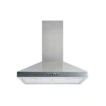 Front. Winflo - Winflo 30 inch Convertible 300 CFM Stainless Steel Wall Mount Range Hood - Stainless Steel.