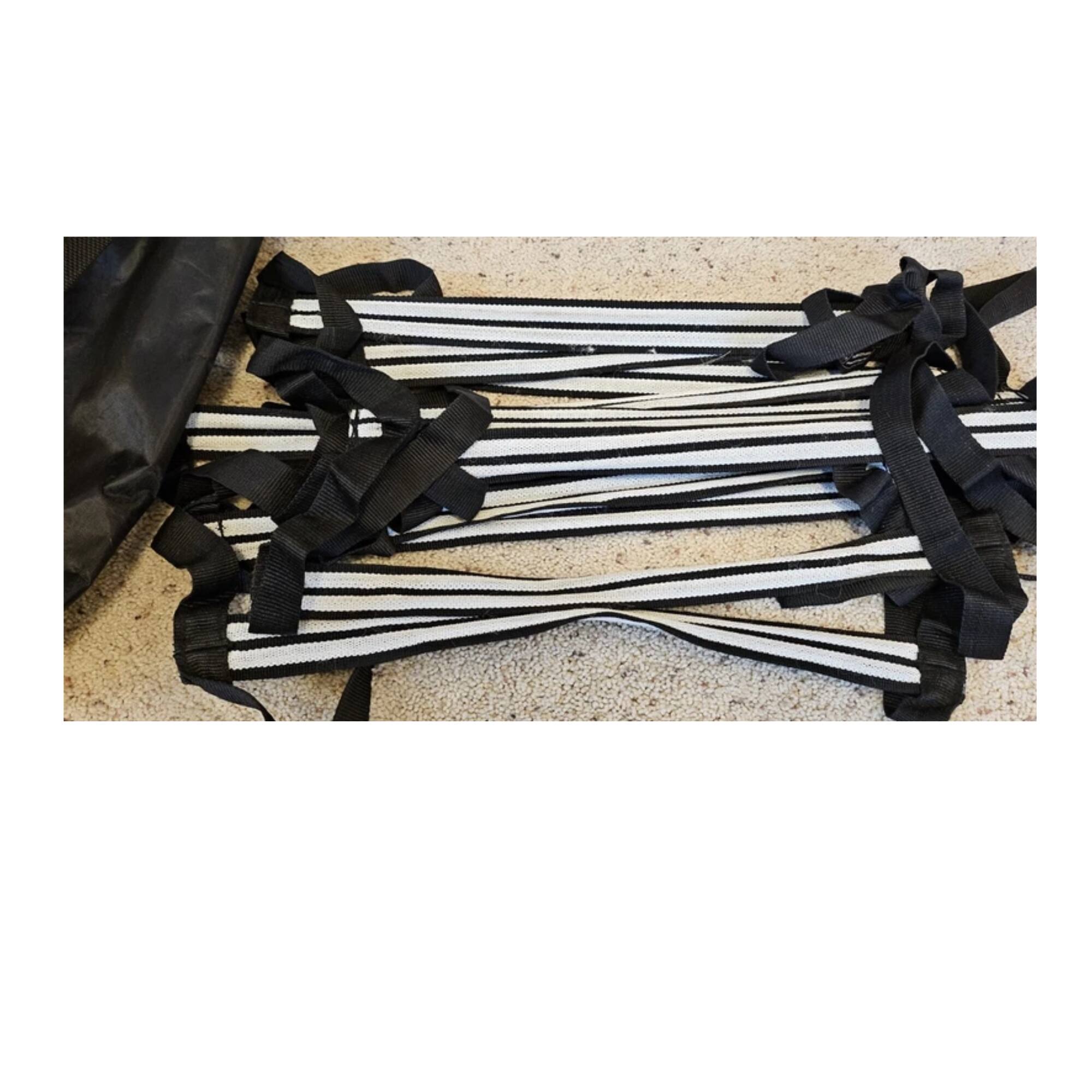 Alt View 2. Power Systems - Agility Ladder – 15ft Indoor Speed Training Ladder for Footwork, Agility & Fitness - Black.