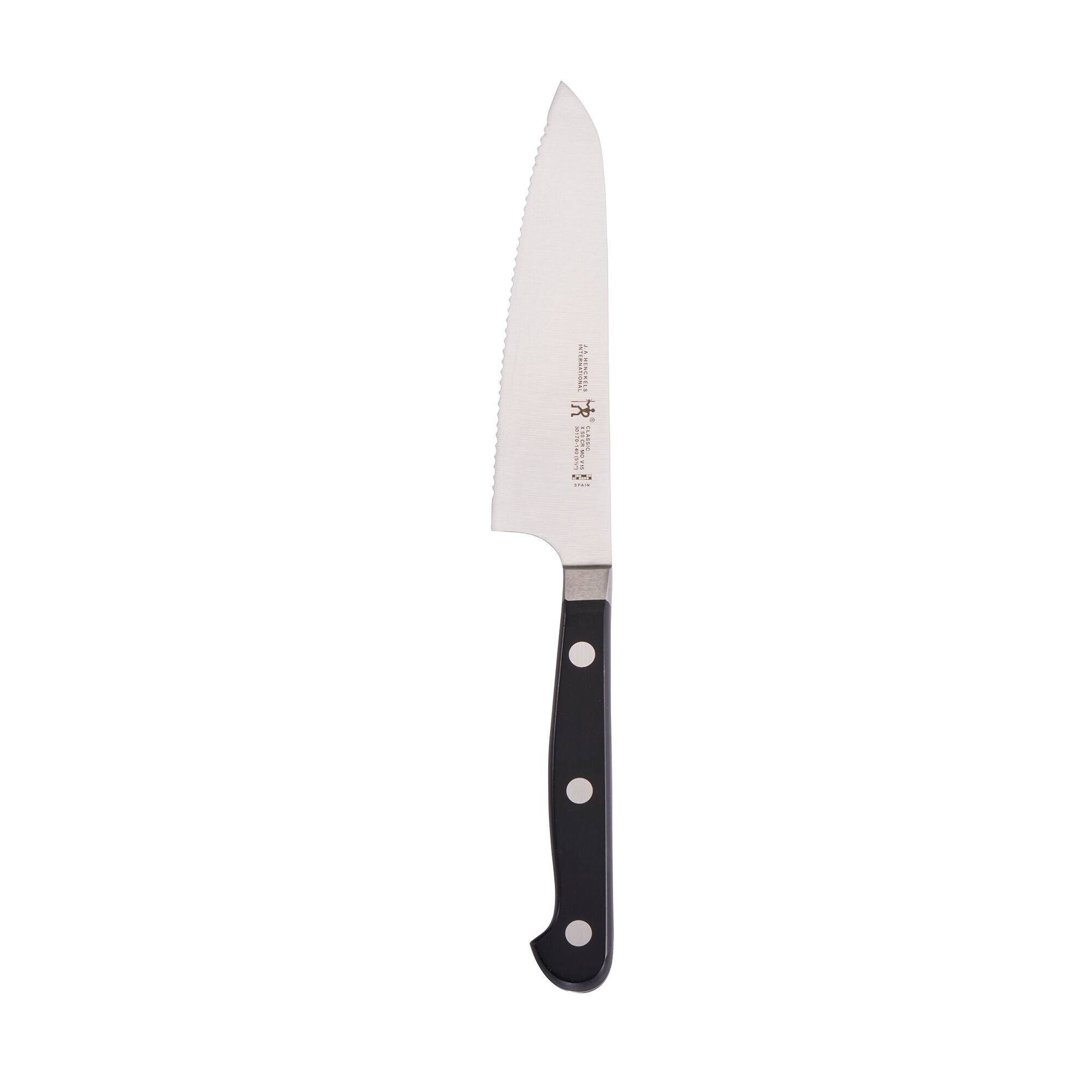 Alt View 4. Henckels - Henckels CLASSIC Christopher Kimball 5.5-inch Serrated Prep Knife - Stainless Steel.