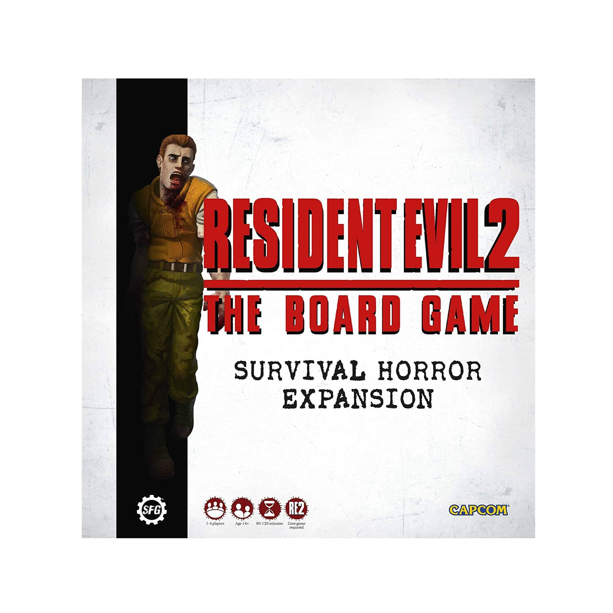 RESIDENT EVIL 2 THE BOARD GAME SURVIVAL HORROR EXPANSION  
SFG  
RE2  
CAPCOM