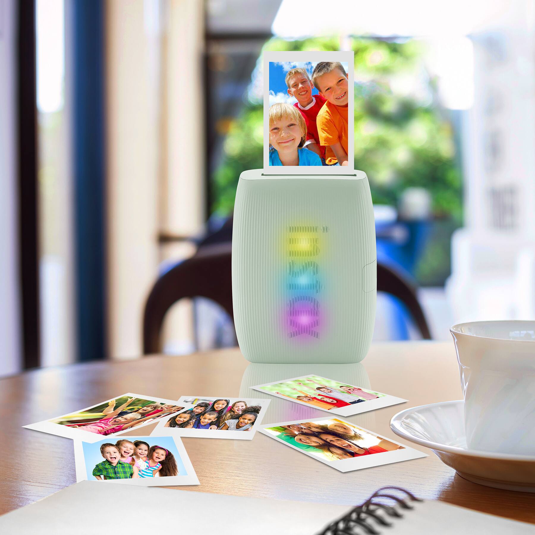 Alt View 3. Fujifilm - Instax Mini Link 3 Smartphone Printer 20 Fujifilm Mini Films Printer Case Decorative Stickers Quality Photo Micro Cloth - Sage Green.