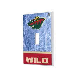 Keyscaper - Minnesota Wild Wordmark Single Toggle Lightswitch Plate - Multicolor