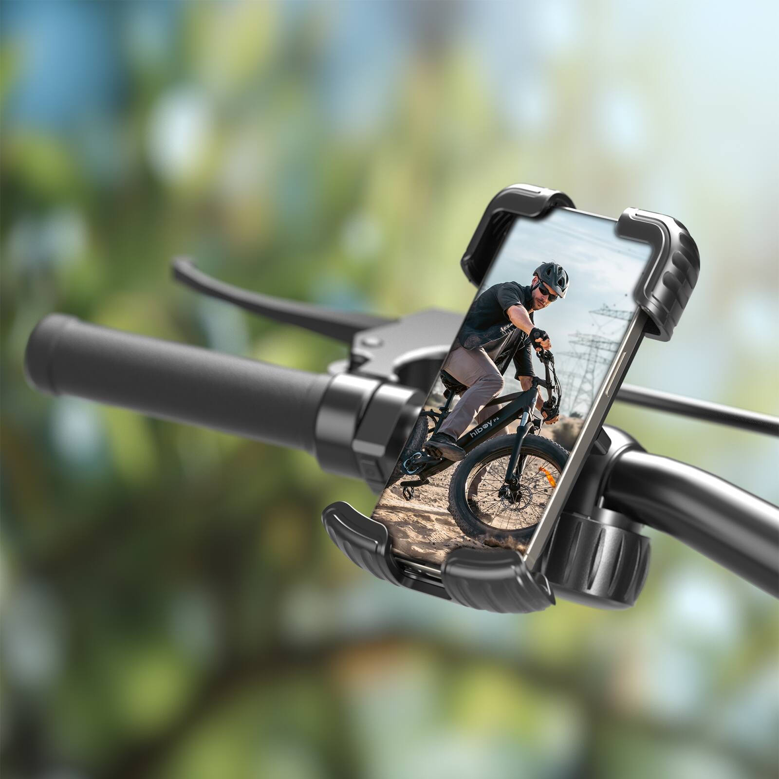 Alt View Zoom 16. HiBoy - Bike Phone Holder, 360° Rotation Adjustable Motorcycle Phone Mount - Black.