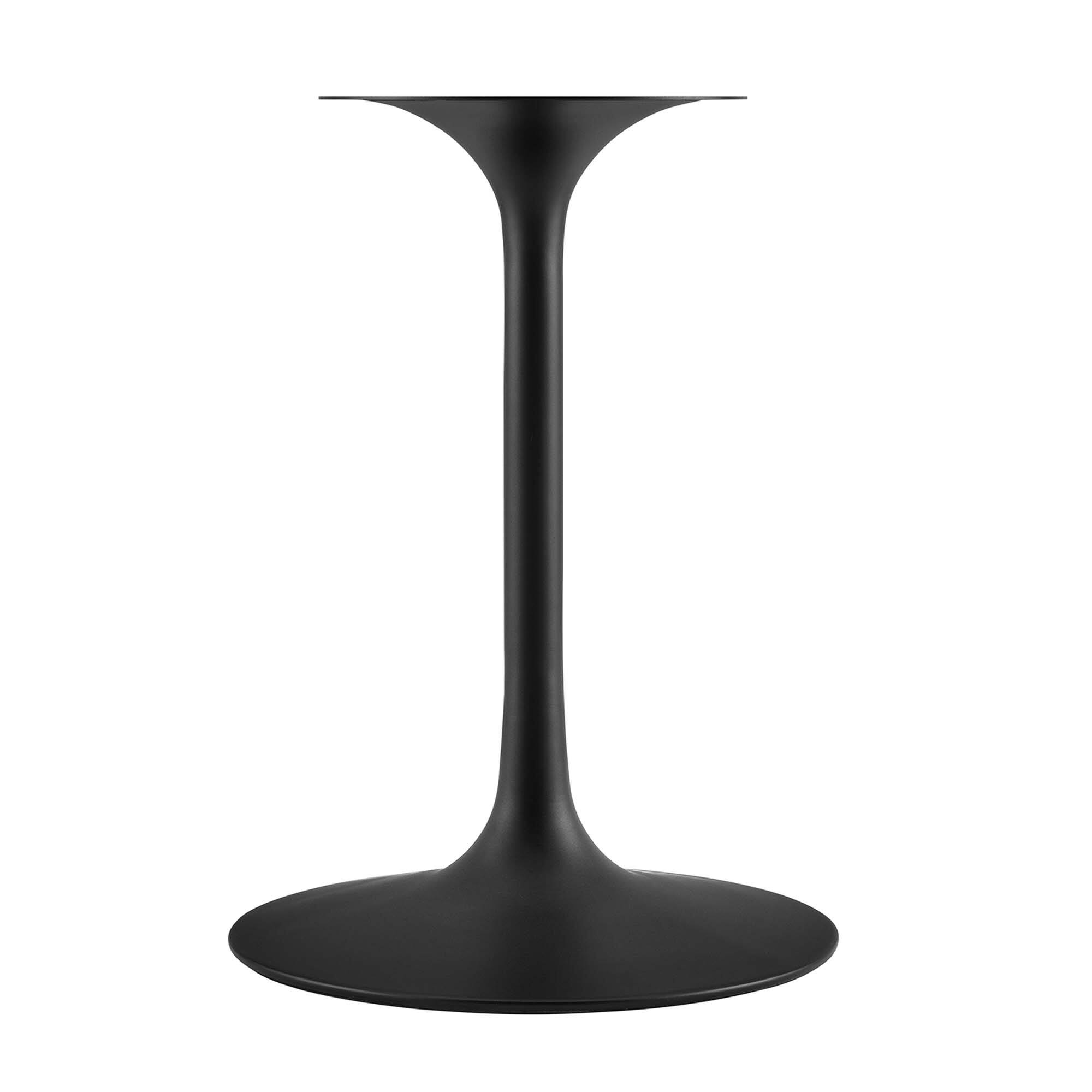 Alt View 3. Modway - Lippa Round 28" Dining Table - Black Black.