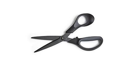 Alt View 2. TRU RED - 8" Non-Stick Titanium Coated Scissors, Straight Handle - Black.