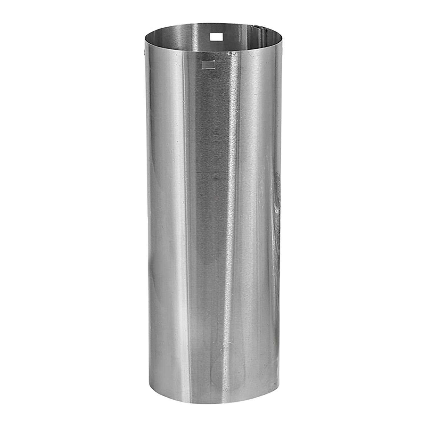 Alt View 2. Lambro - 4" Bath Fan Exhaust Through-the-Wall Vent Kit, Single Flap Vent, 8 ft Foil Flex Duct, 11" Aluminum Snap-Lock Tail Pipe.