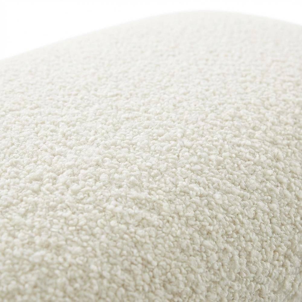 Back. FurniFact - Chenille Upholstered King Size Wall-Mounted Headboard with Soft Padding - Beige.