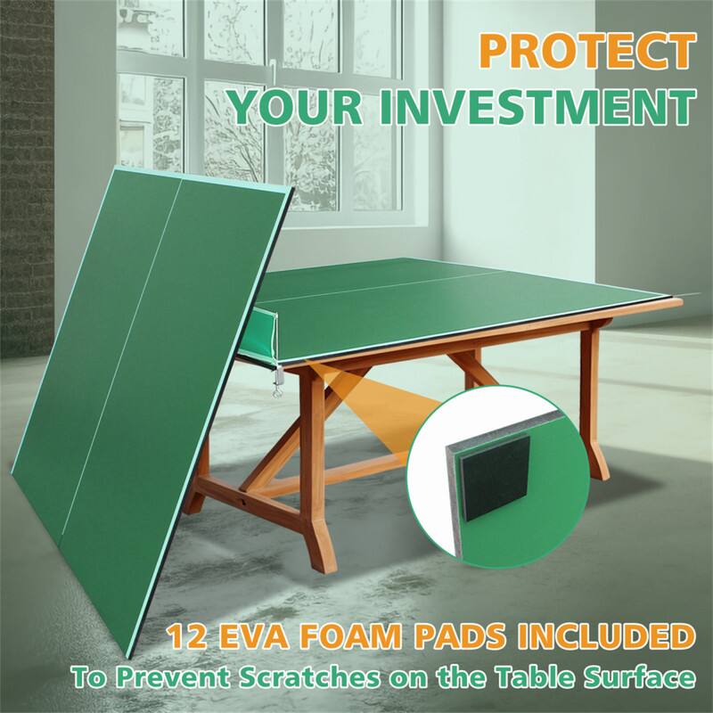 PROTECT YOUR INVESTMENT

12 EVA FOAM PADS INCLUDED

To Prevent Scratches on the Table Surface
