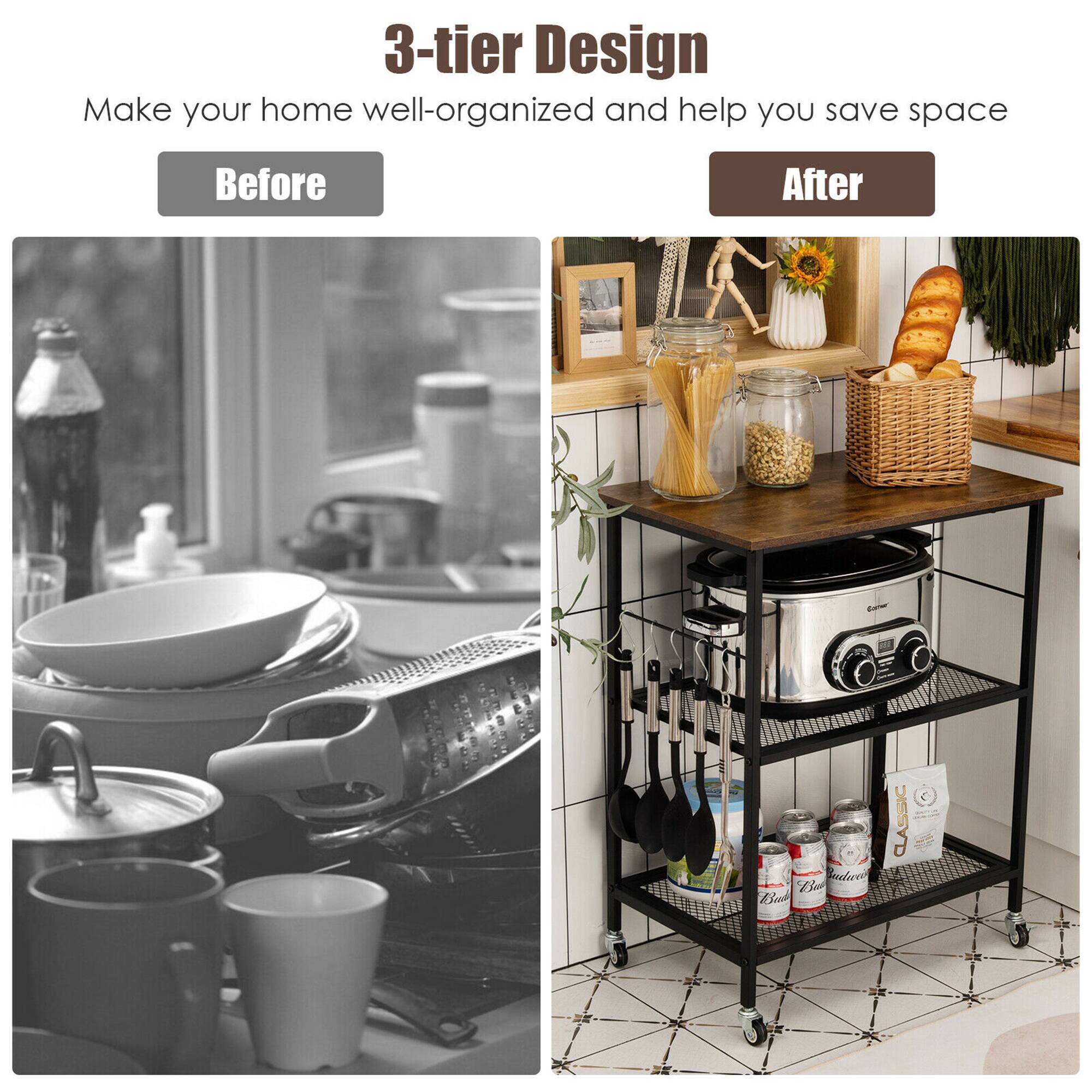 3-tier Design  
Make your home well-organized and help you save space  

Before  
After