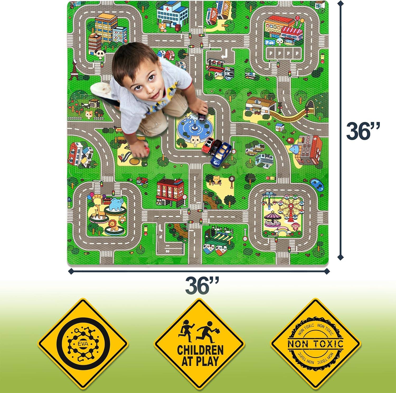 B F 36" 36" EVA CHILDREN AT PLAY 10x NON TOXIC