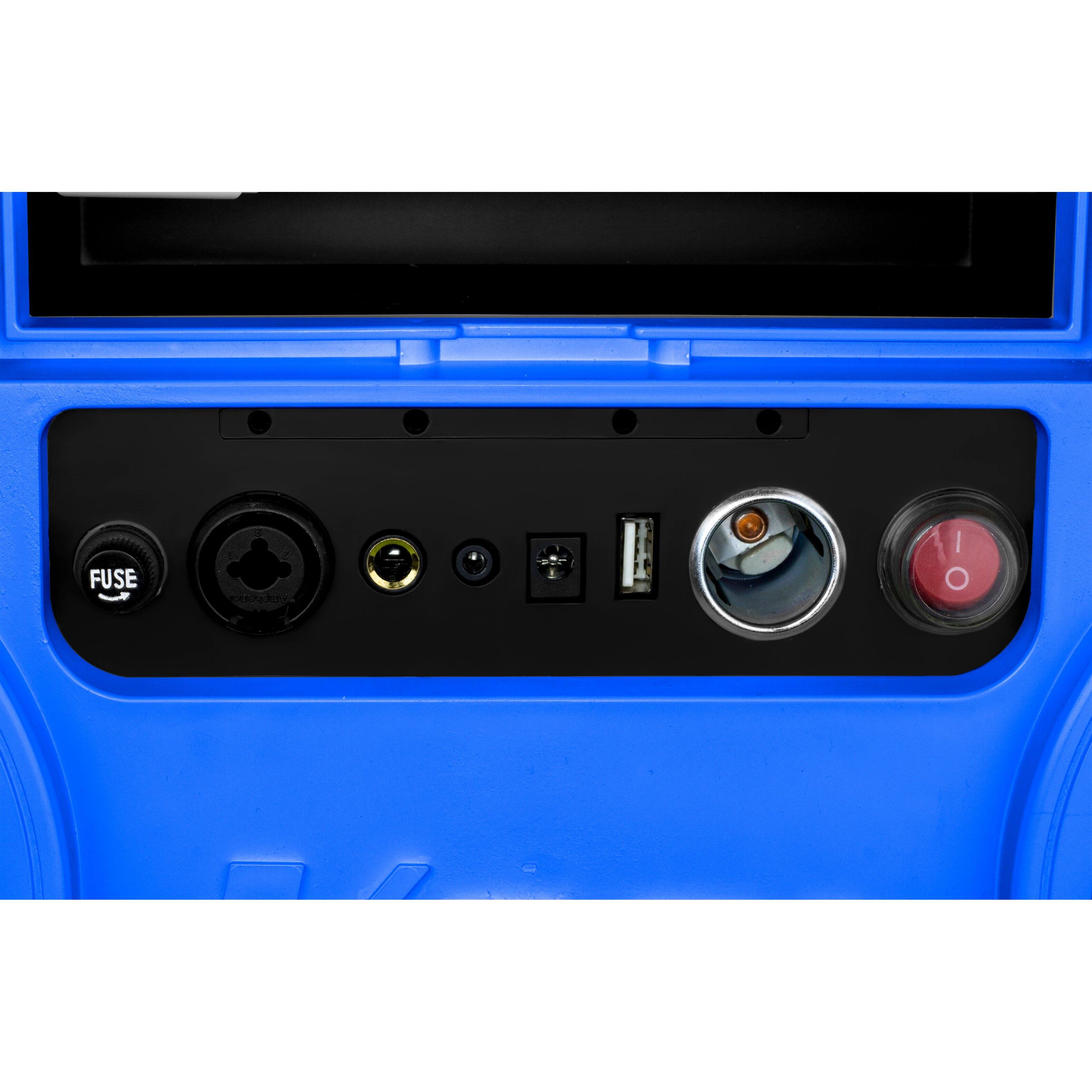 Alt View 2. Tunes2Go - 40-Quart Wheeled KoolMAX Cooler with Bluetooth Speaker System and  Power Station – The Ultimate Party Companion! - Blue.