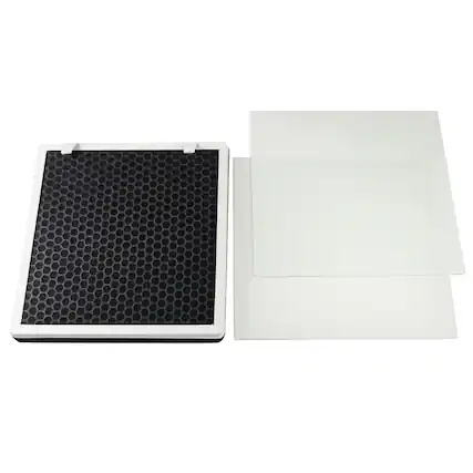 Front. HQRP - Vital 100 Replacement HEPA Set for Levoit Vital 100 Air Purifier - Carbon Filter with 2 Pre-Filters.
