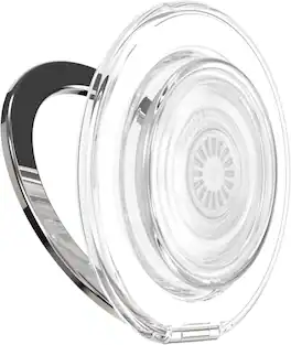 PopSockets - MagSafe Kick-Out Universal Magnetic Grip & Stand with Adapter Ring for Cell Phones - Clear