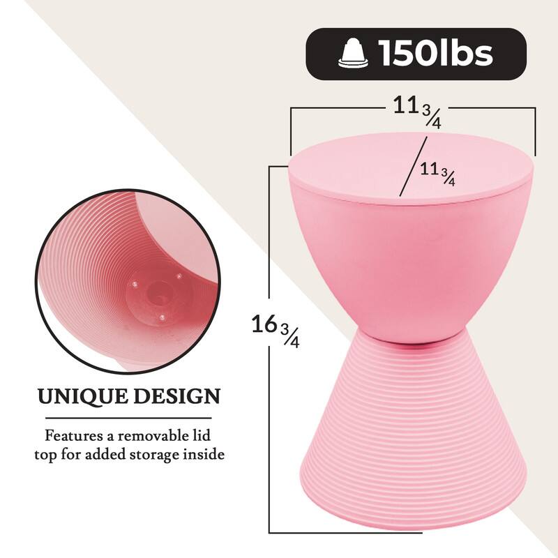 150 lbs

11 3/4

11 3/4

16 3/4

UNIQUE DESIGN

Features a removable lid top for added storage inside