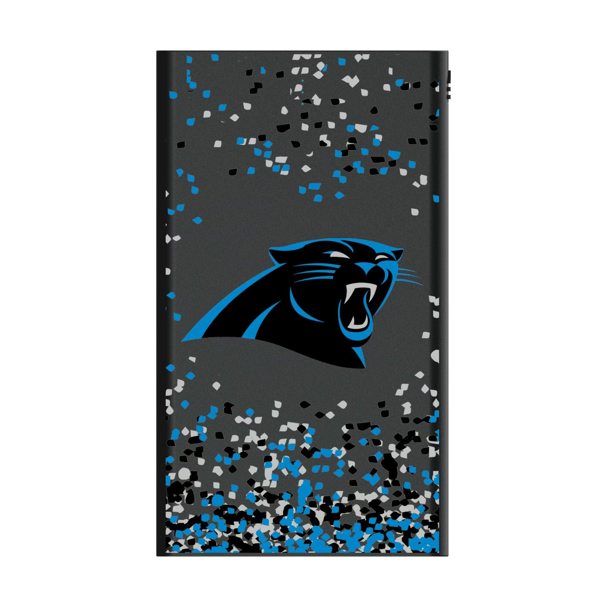 Alt View 1. Keyscaper - Carolina Panthers 5000mAh Flat Powerbank - Black.