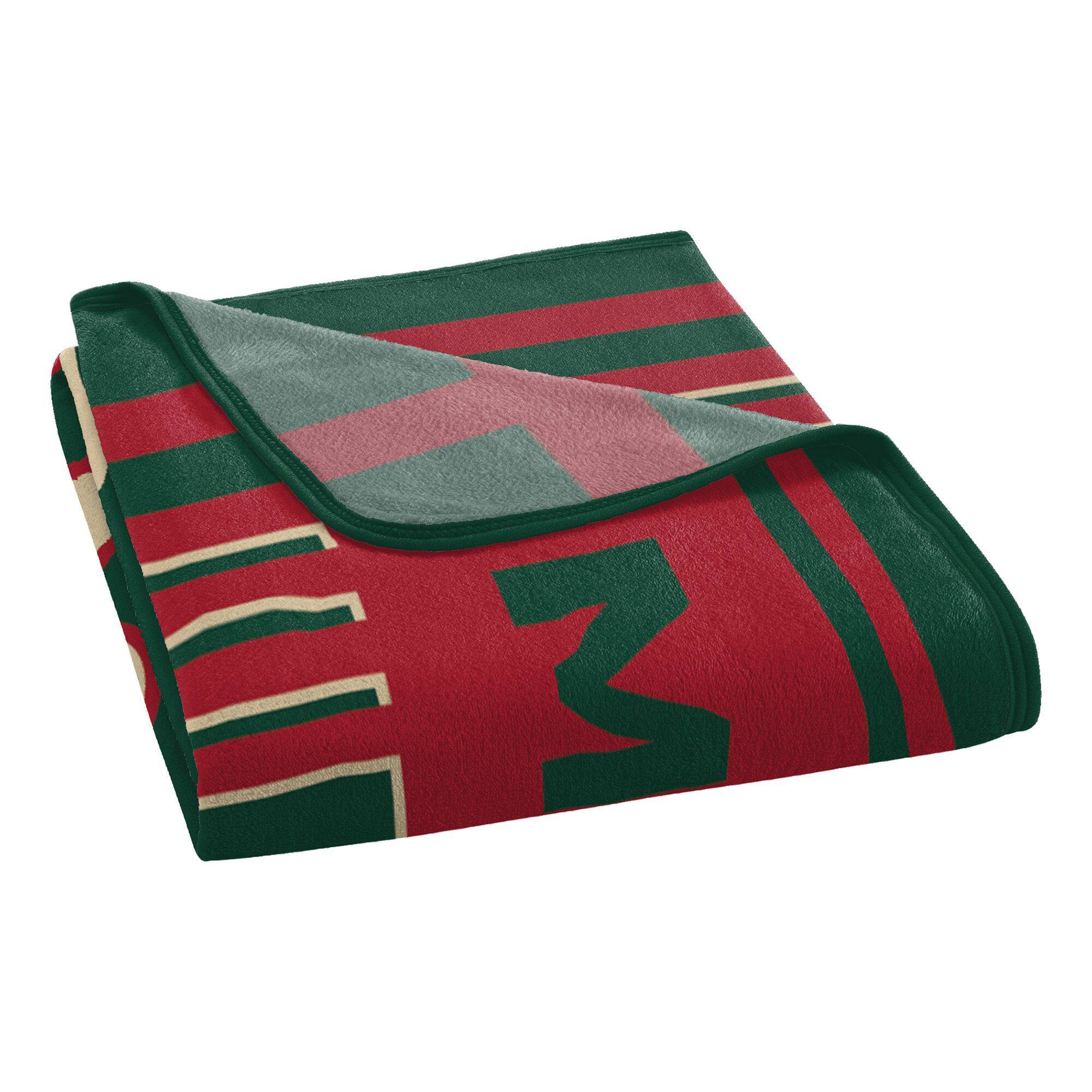Back. Sweet Home Collection - NHL Minnesota Wild 46" x 60" Raschel Throw Blanket - Green.