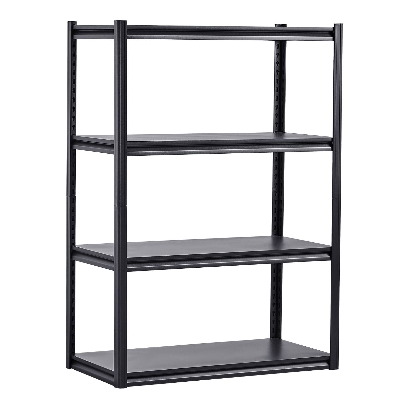 Alt View 5. VEVOR - Storage Shelves, 2400 lbs, 4 Tier Garage Storage Shelving, 20" D x 40" W x 57" H Adjustable Metal Shelves - Black.