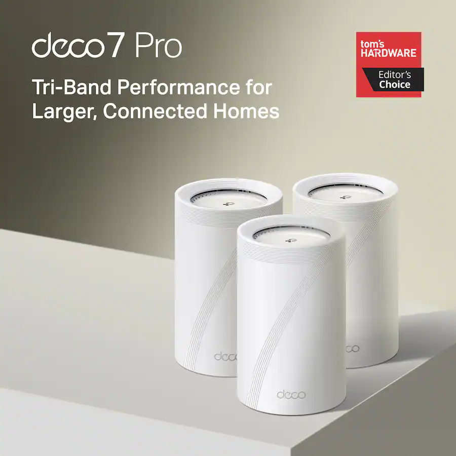 TP Link Deco 7 Pro BE11000 Tri Band Wi Fi 7 Whole Home Mesh Router ...