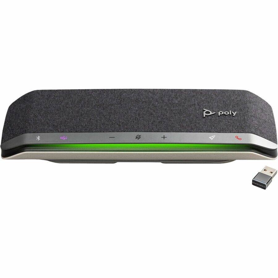 Alt View 5. HP - Poly Poly Sync 40+ Speakerphone - USB - Microphone - Battery - Silver - 1 - Silver.