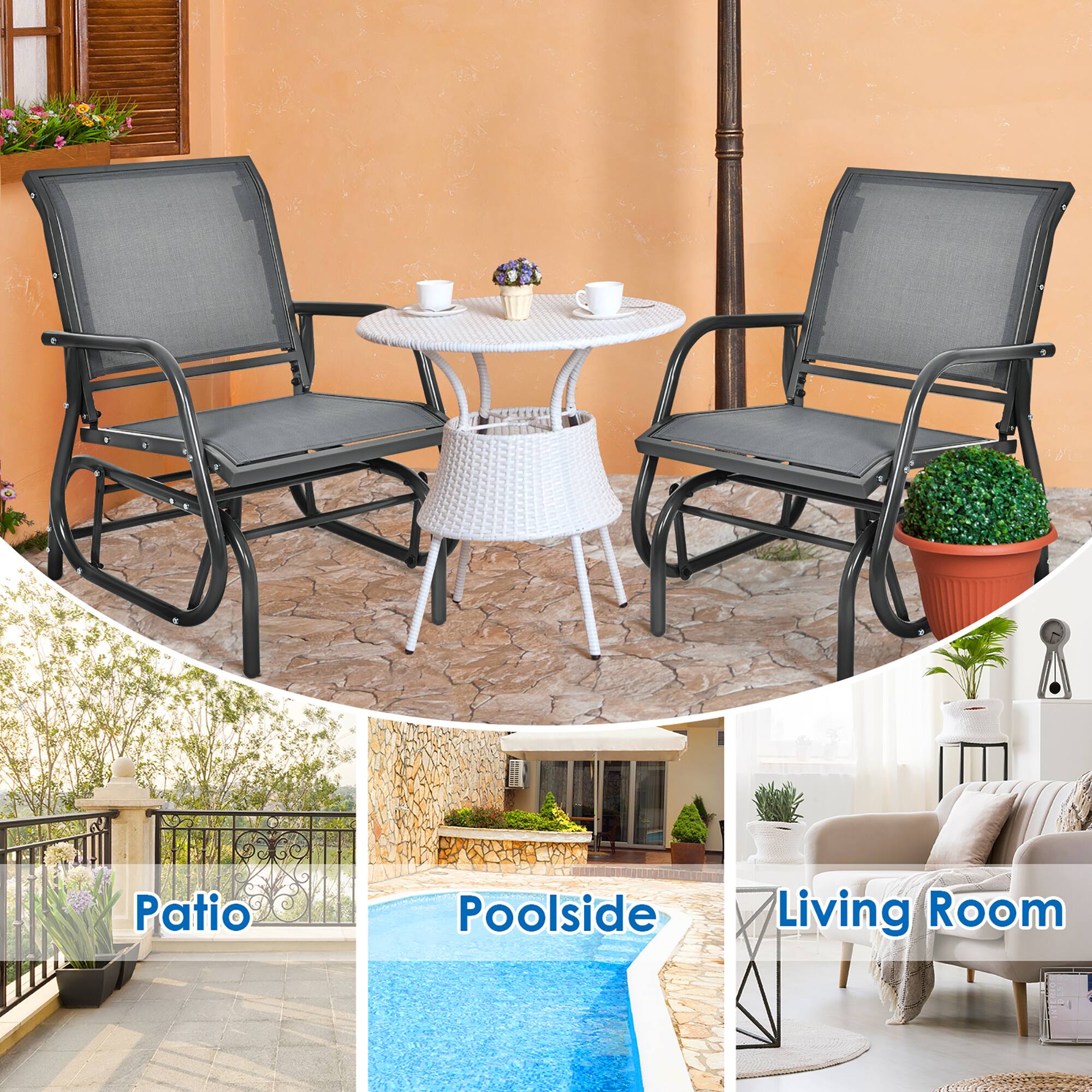 Patio, Poolside, Living Room