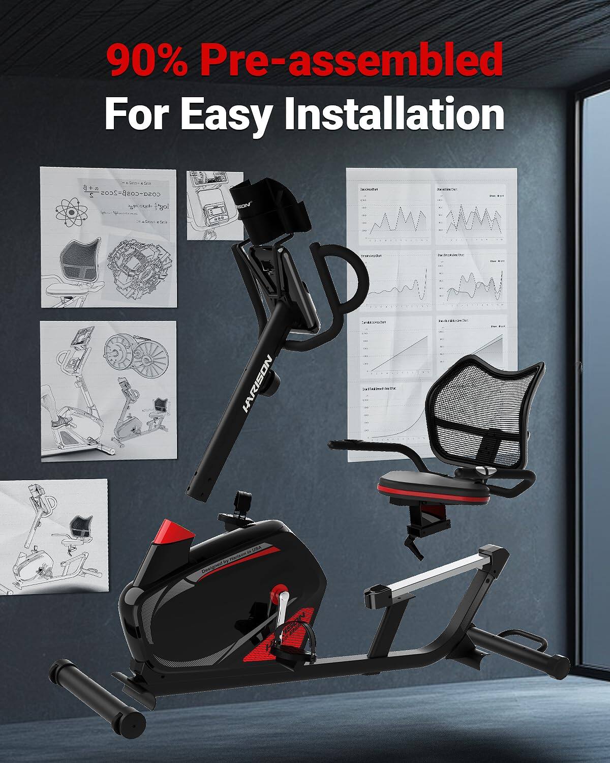 90% Pre-assembled For Easy Installation

+2
2cosA - 2cosB = 2cosC

MMMA
1m
HRISON
MACIAS

Shanii
ToEae
LISA
Hachennr
nothingtobe

Designed by HRISON in USA