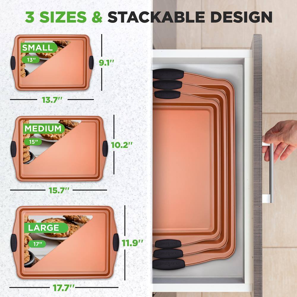 3 SIZES & STACKABLE DESIGN

SMALL  
13" x 9.1" x 13.7"

MEDIUM  
15" x 10.2" x 15.7"

LARGE  
17" x 11.9" x 17.7"