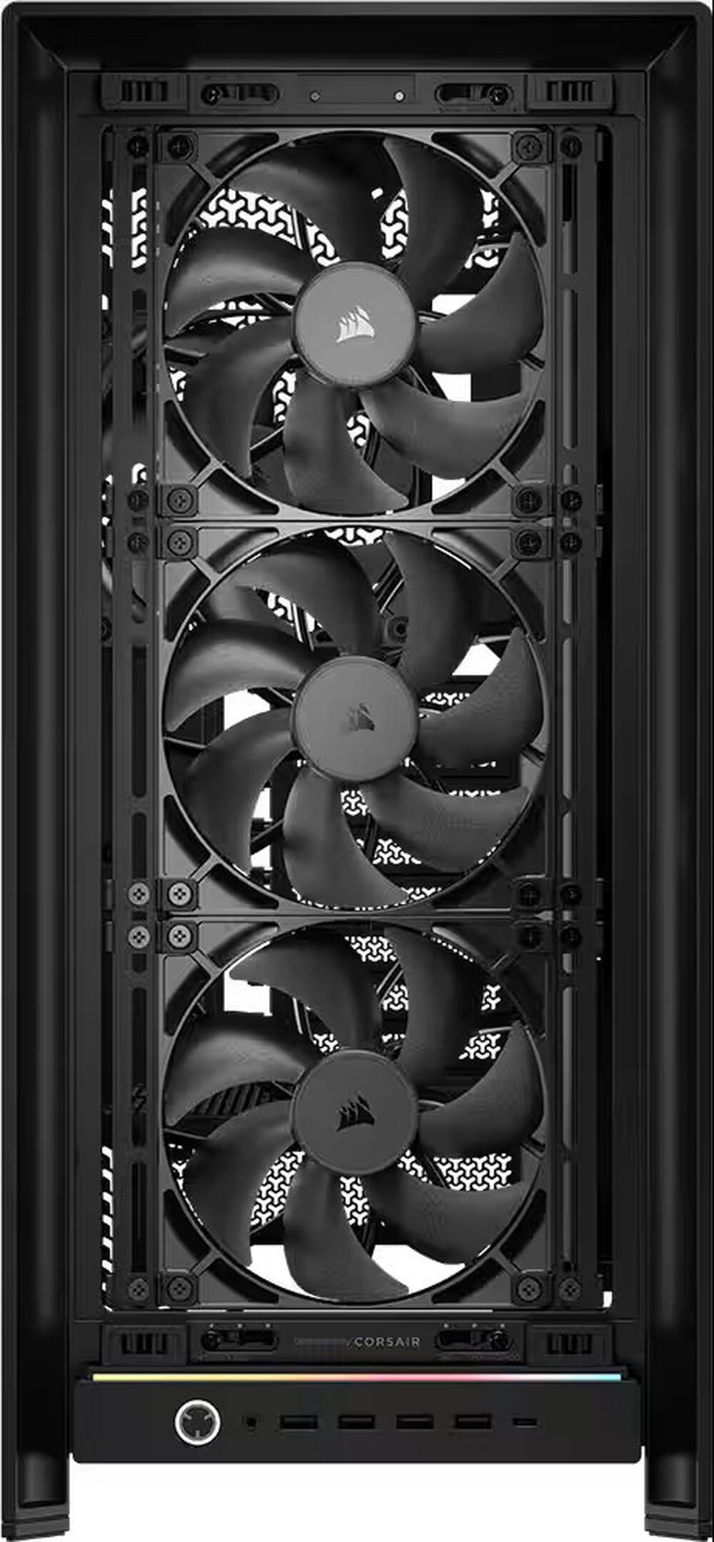 Alt View 5. CORSAIR - 5000D RS Mid-Tower Modular PC Case - Black.