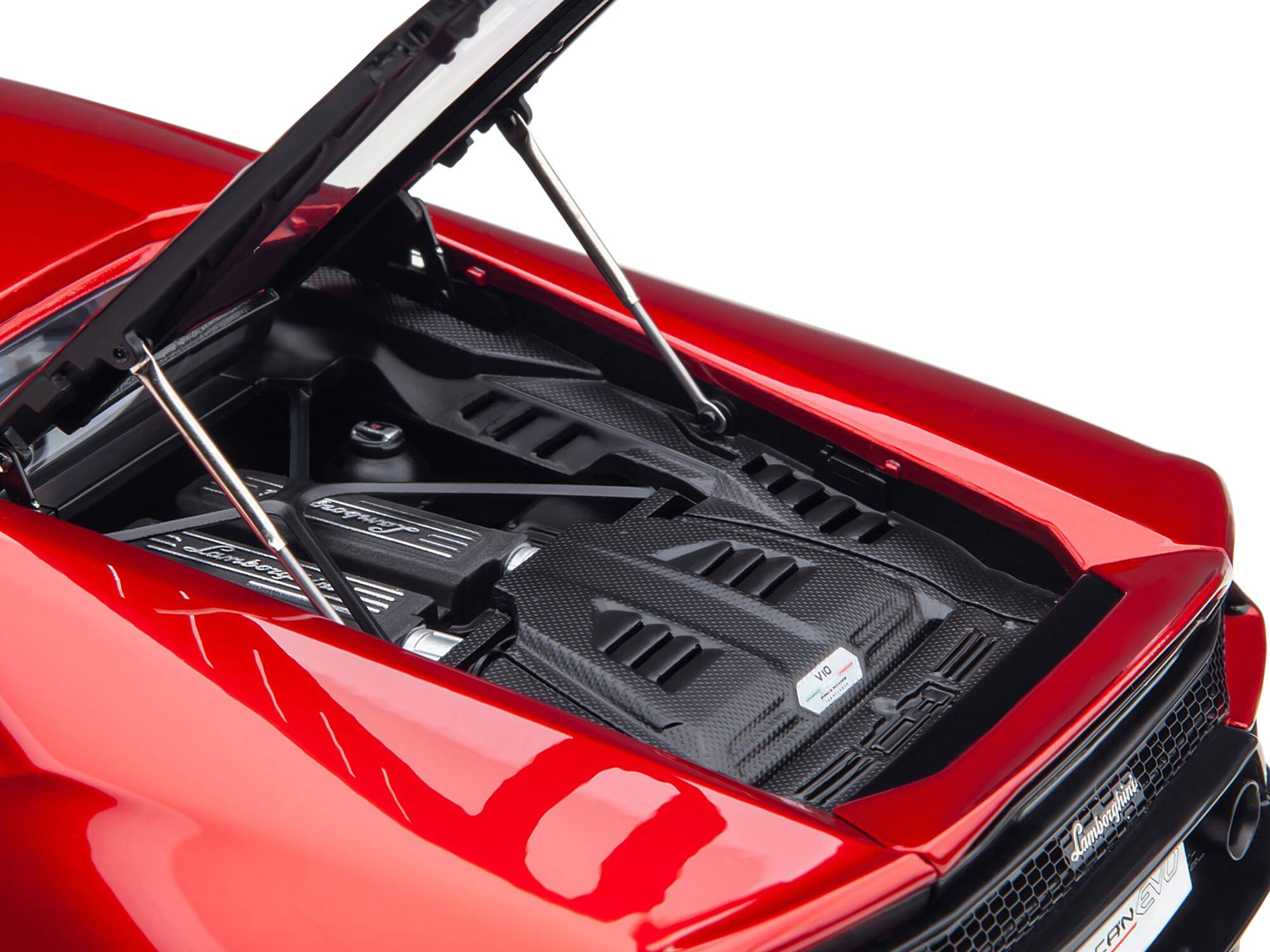 The text on the image reads:

- "Lamborghini"
- "V10"
- "Aventador"