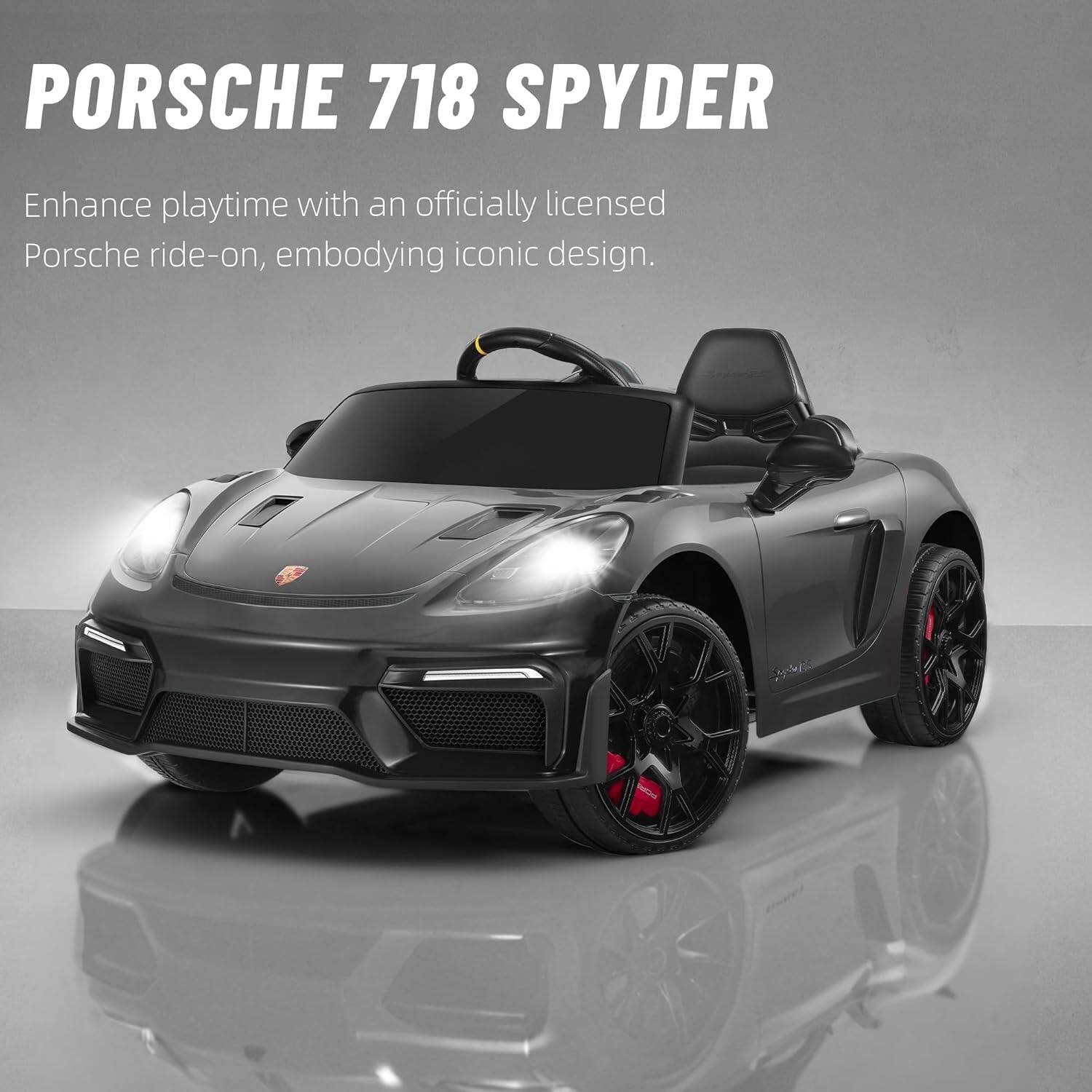 PORSCHE 718 SPYDER

Enhance playtime with an officially licensed Porsche ride-on, embodying iconic design.