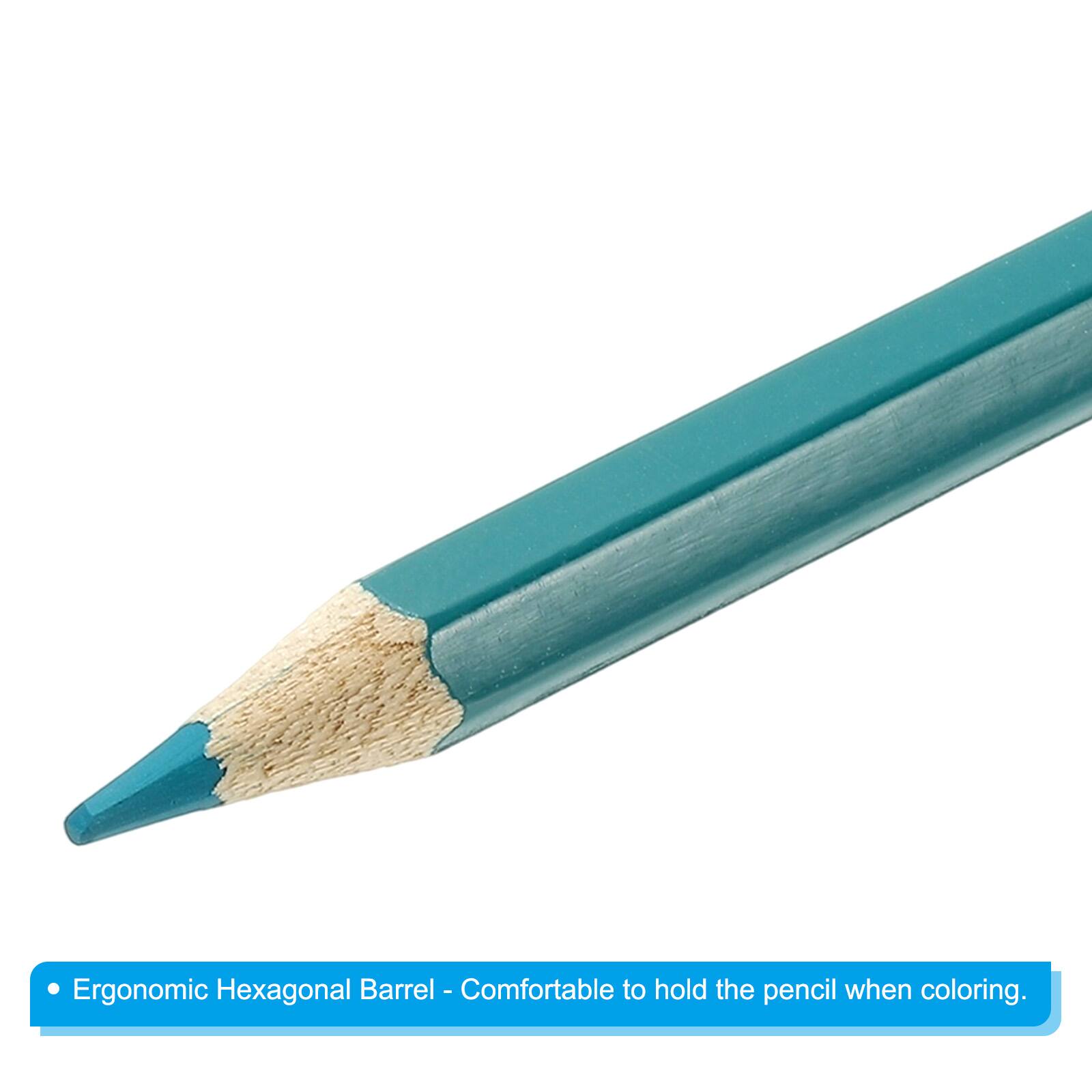 Ergonomic Hexagonal Barrel - Comfortable to hold the pencil when coloring.