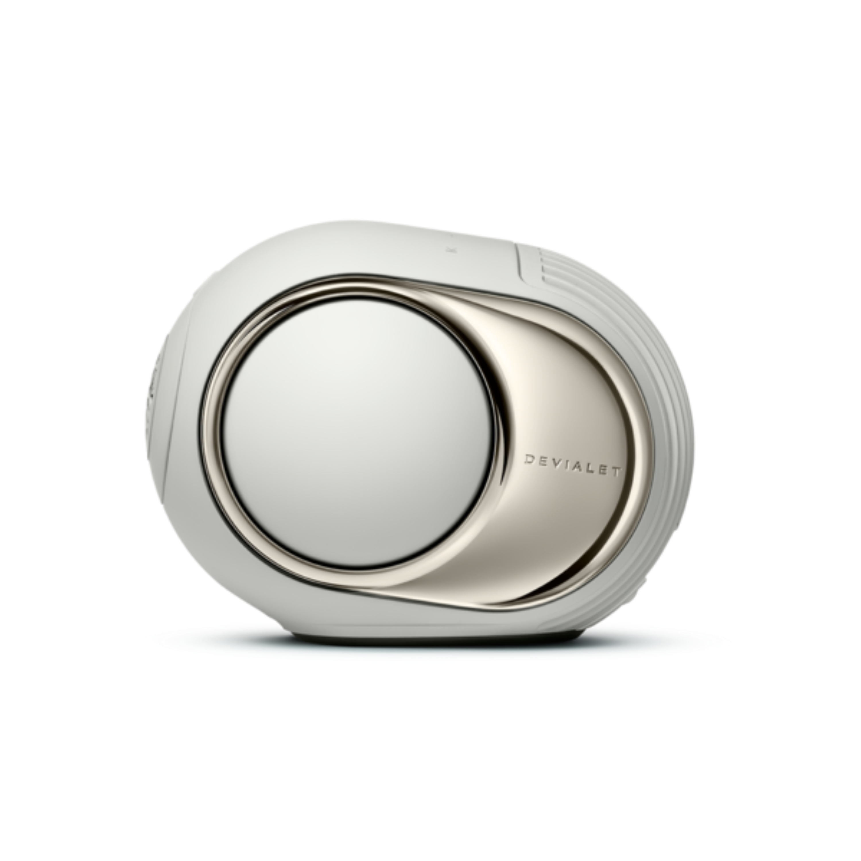 Angle. Devialet - Phantom Ultimate 98 dB Speaker - Light Pearl.